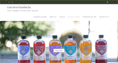 Desktop Screenshot of lionheartkombucha.com